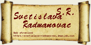 Svetislava Radmanovac vizit kartica